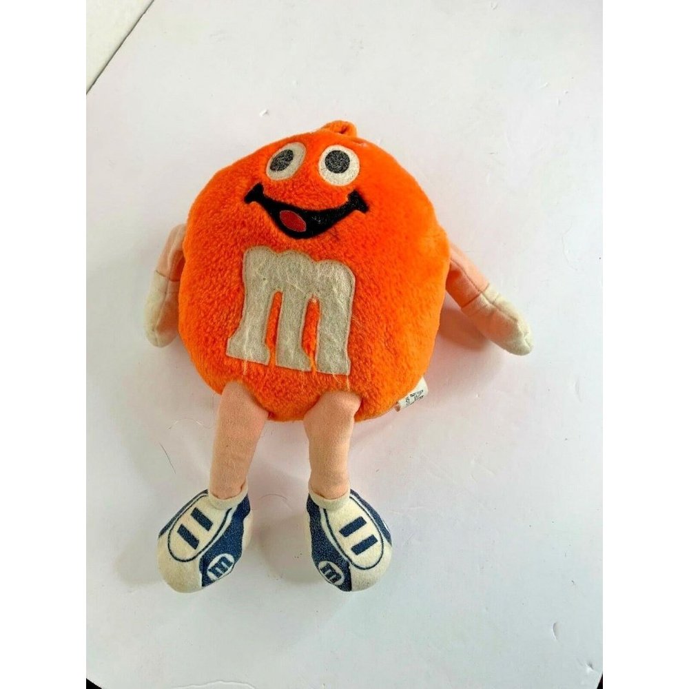Ace Novelty Orange M & M Plush Stuffed Doll Toy 11.5 in Tall Vintage